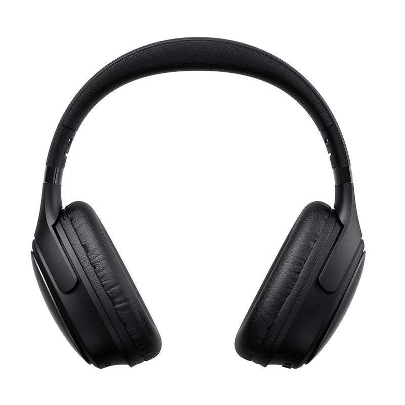 Wireless Bluetooth head-mounted e-sports gaming headset in black with PC ABS build and noise reduction