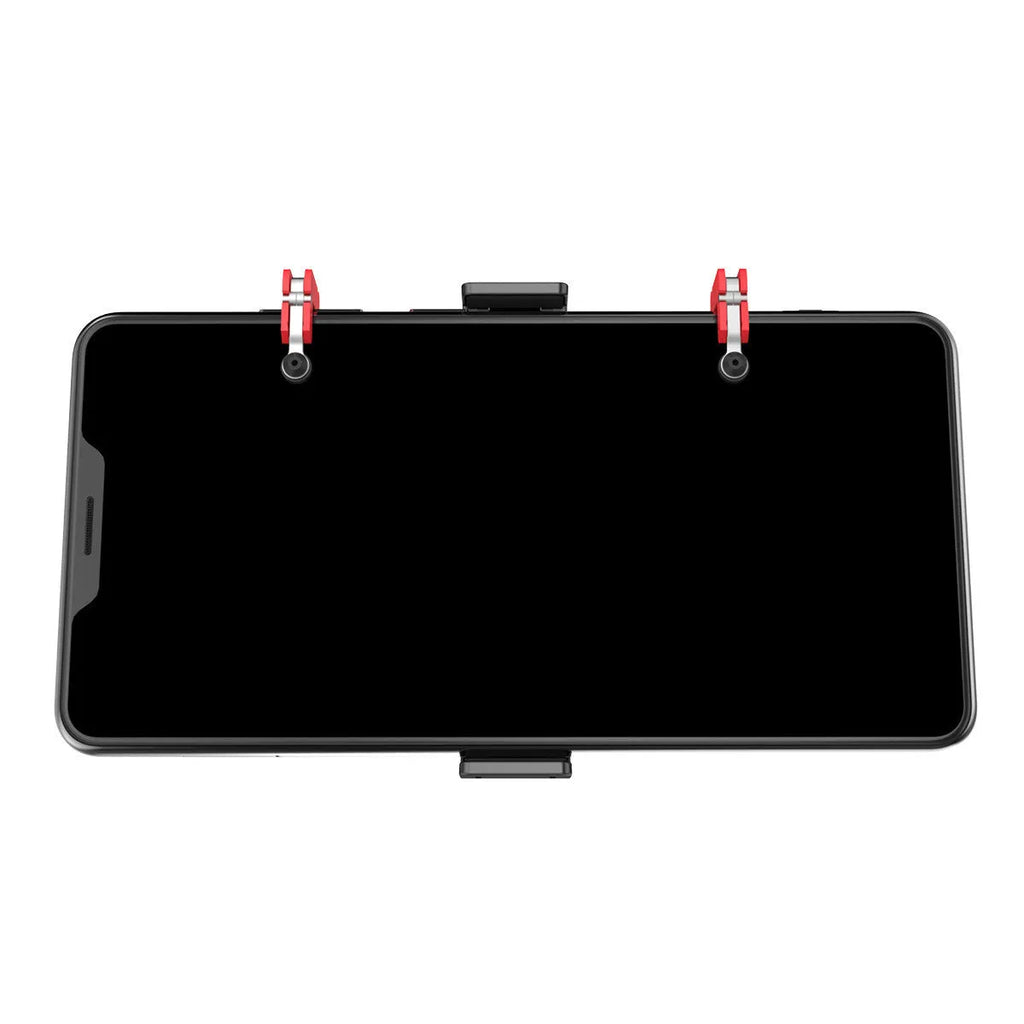 Black PG-9137 mobile phone gaming trigger attachment with adjustable metal button and telescopic clip