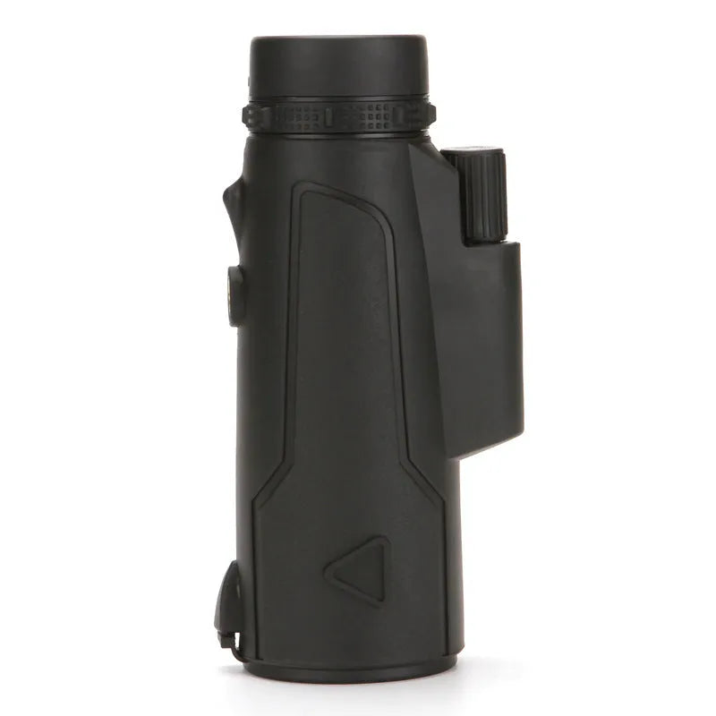 Black 12x50 monocular telescope with 50mm objective lens and compact design for outdoor use