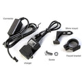 Waterproof dual USB 12V motorcycle handlebar charger with two USB ports for mobile phone and GPS charging