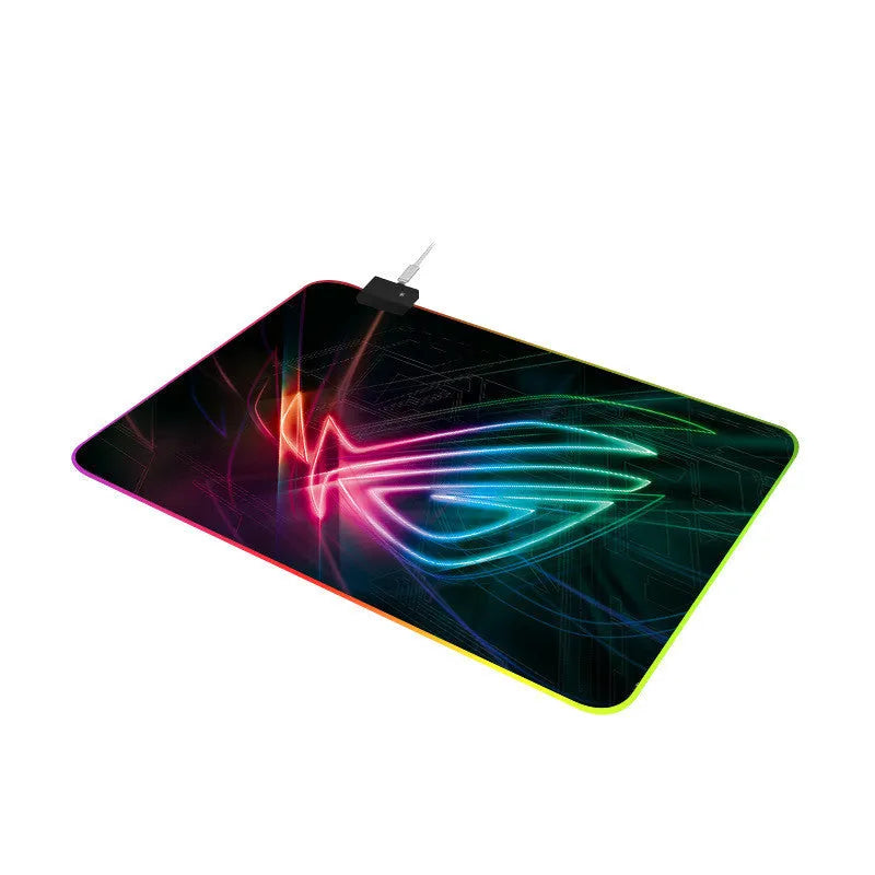Luminous Prodigal Eye glare pattern mouse pad with rubber base and cloth surface in 300x800mm size