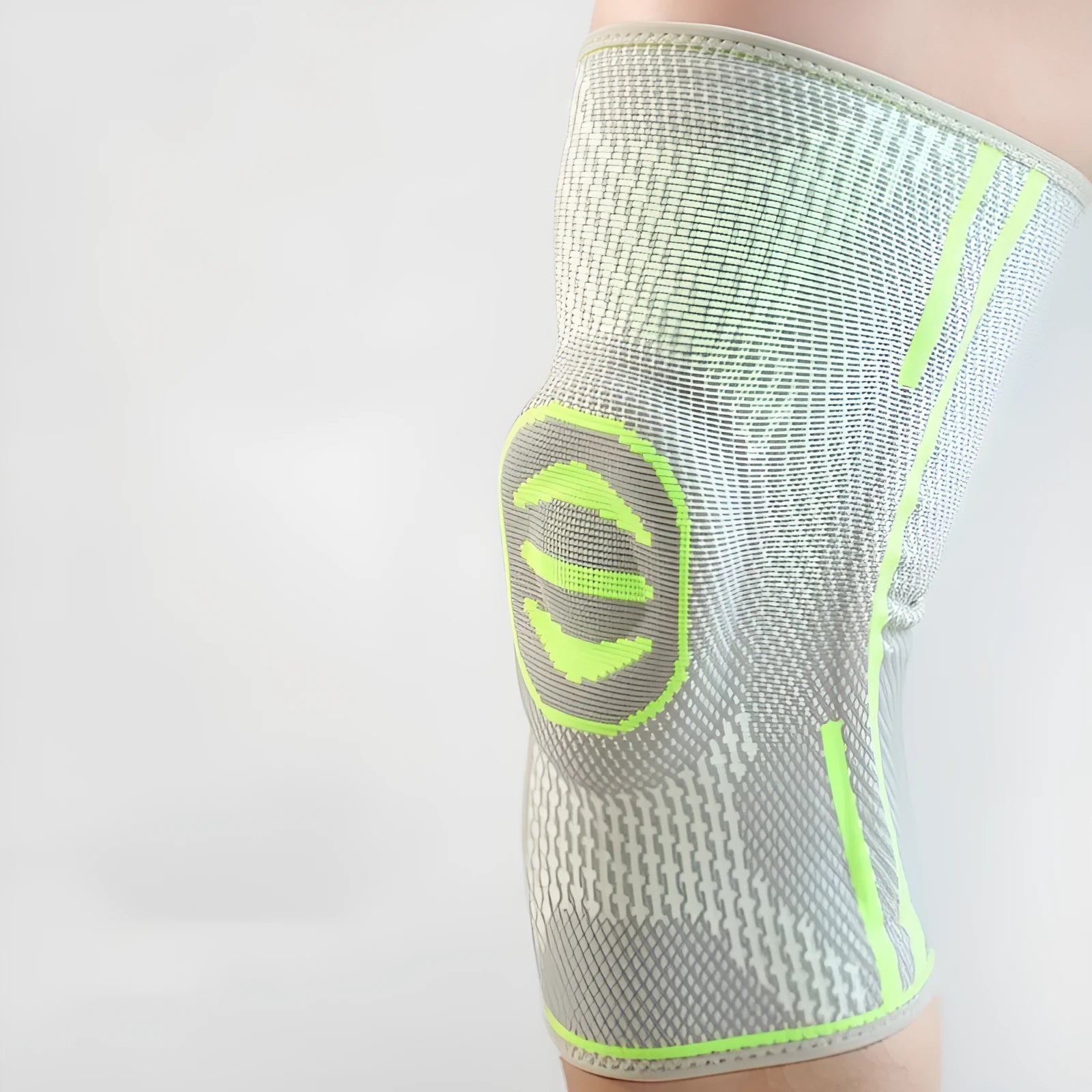Cotton mountaineering knee pad for sports in blue, green, or yellow colour