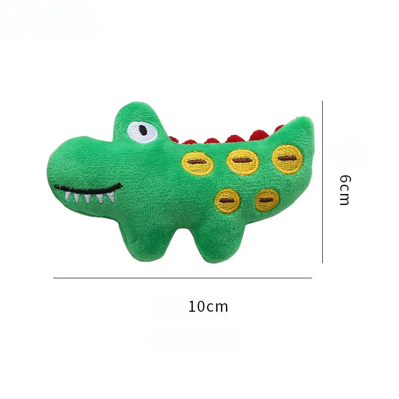 Soft plush cat toy in cow or parrot shape with catnip for interactive bite-resistant play