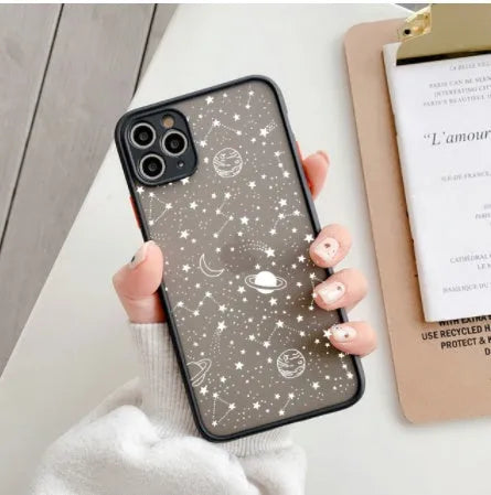 Star Universe Applicable X design mobile phone case for iPhone in Black and White colours