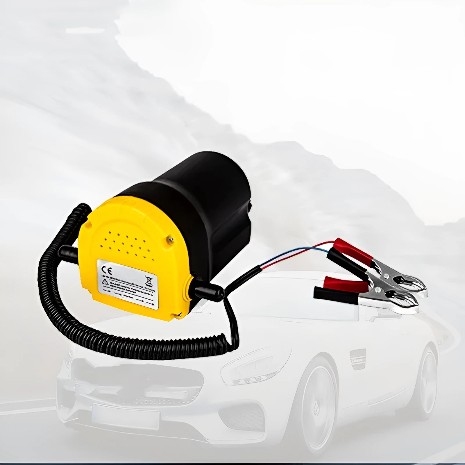 12V electric self-priming oil gear pump with engineering plastic body.