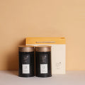 Green tin can tea packing box with 150ml capacity for loose leaf storage