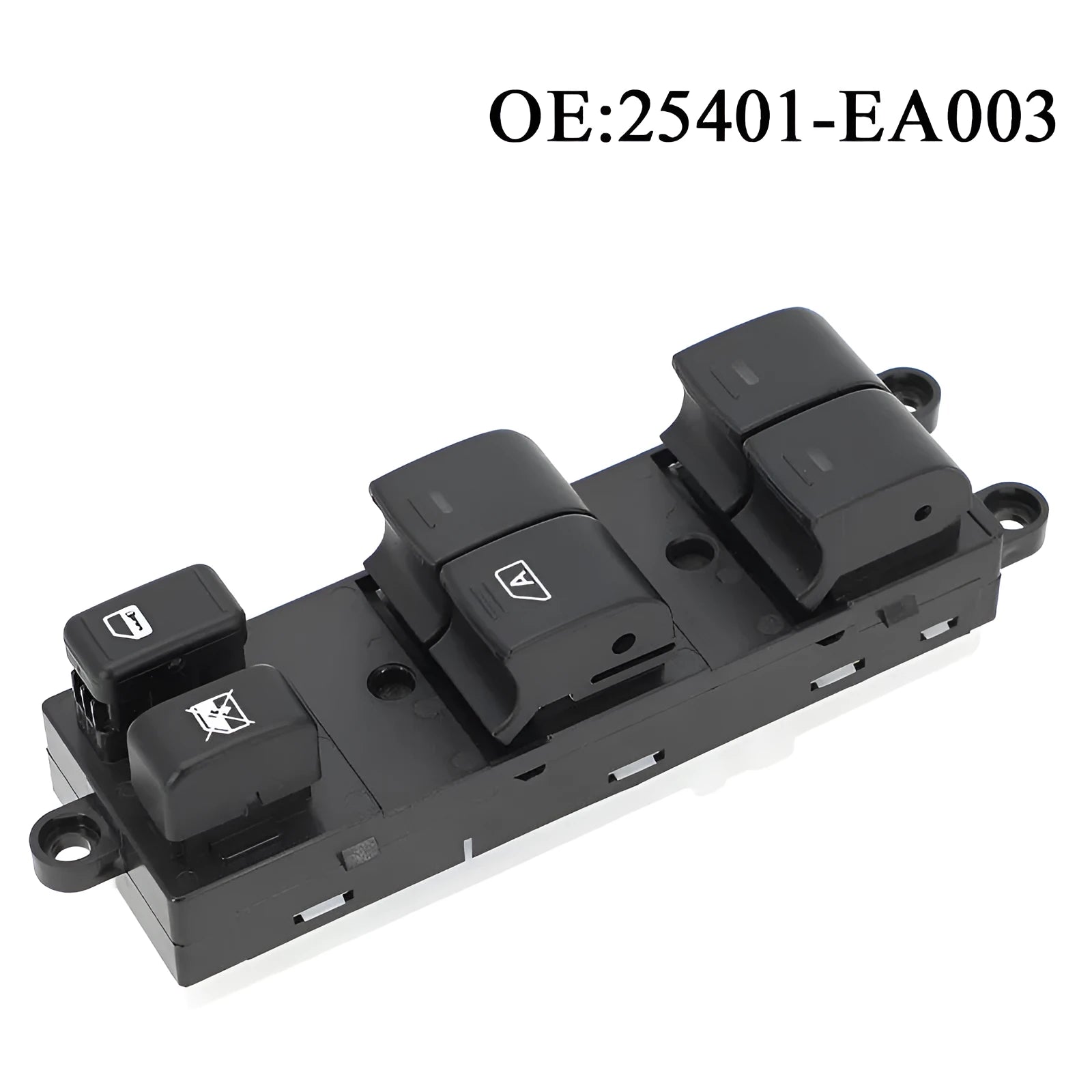 Black ABS plastic automotive window switch accessory 17x7x6cm