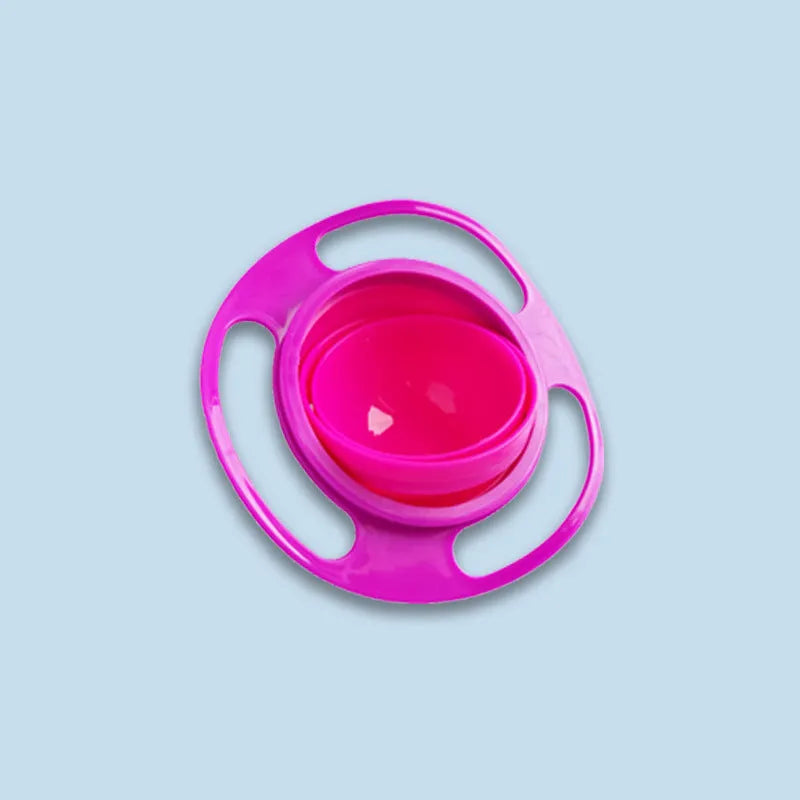 Children's rotating balance bowl in plastic, available in red green blue mint pink for toddlers over 24 months