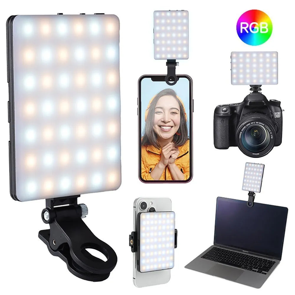 VL-60BI VL-68BI pocket LED fill light with clip attachment for mobile phone photography