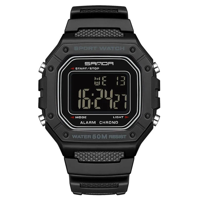 Youth waterproof electronic watch with alarm clock in multiple colour options