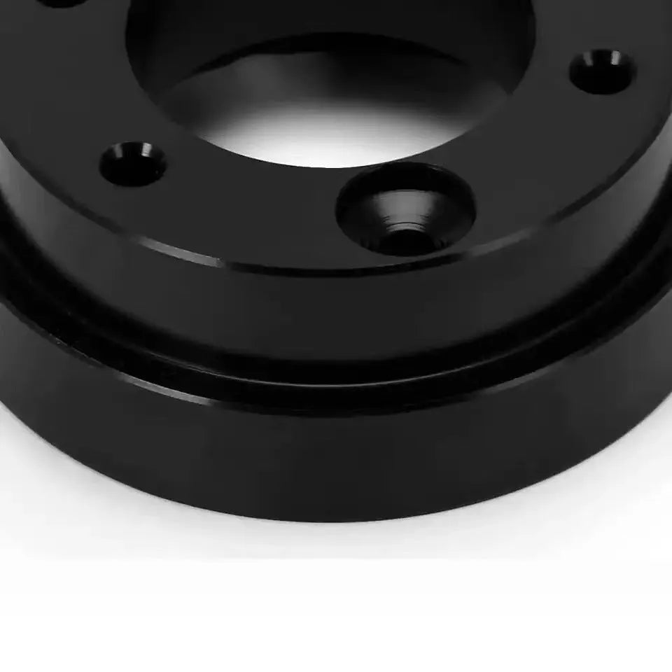 Modified racing game aiming wheel base adaptor cushion block in aluminium black and silver for AF2901 model
