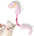 4-piece cat toy bundle showing chew rope, plush mouse, fish, and bunny toys in assorted colours