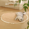 Natural Papyrus cat nest mattress in tassel gray flower gray, wear-resistant integrated pad, 100cm size