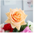 Artificial silk flower bouquet with 42cm stem and 8.5cm flower head in multiple colour options