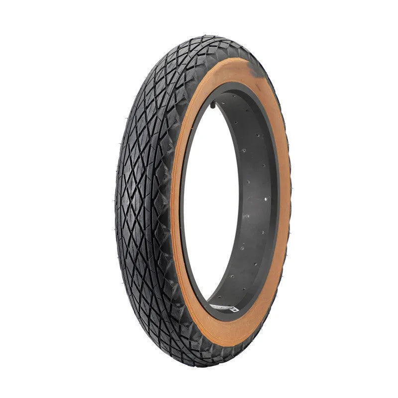 Brown rubber tyre with 20x4.0 inch dimensions for electric beach cars and snowmobiles