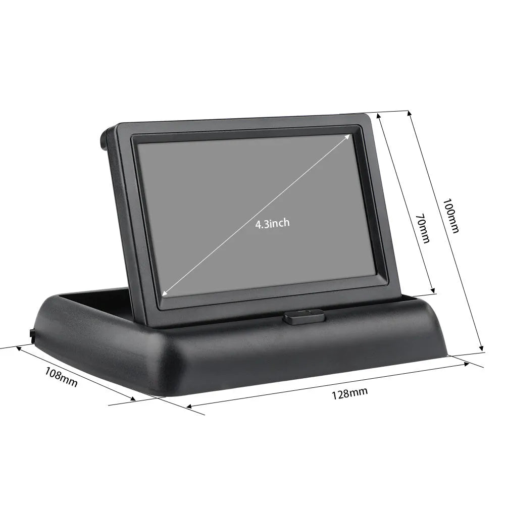 Car reversing camera with 170 degree wide angle, OSD guide line, and IP67 waterproof rating