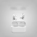 Pearl white and magic night black true wireless Bluetooth sports headphones with in-ear design