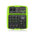 USB audio processor with colour LED mixer, available in green, red or yellow