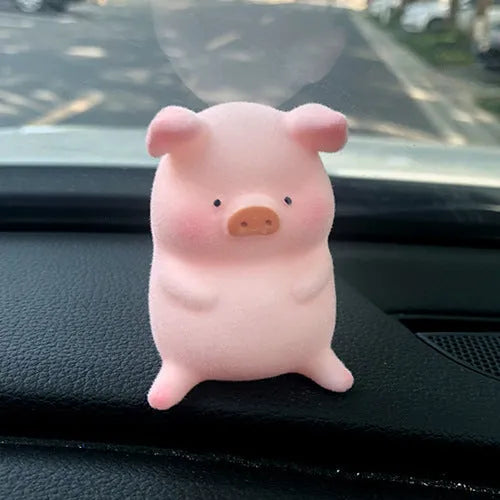 Cartoon pig resin car dashboard ornament decoration accessory