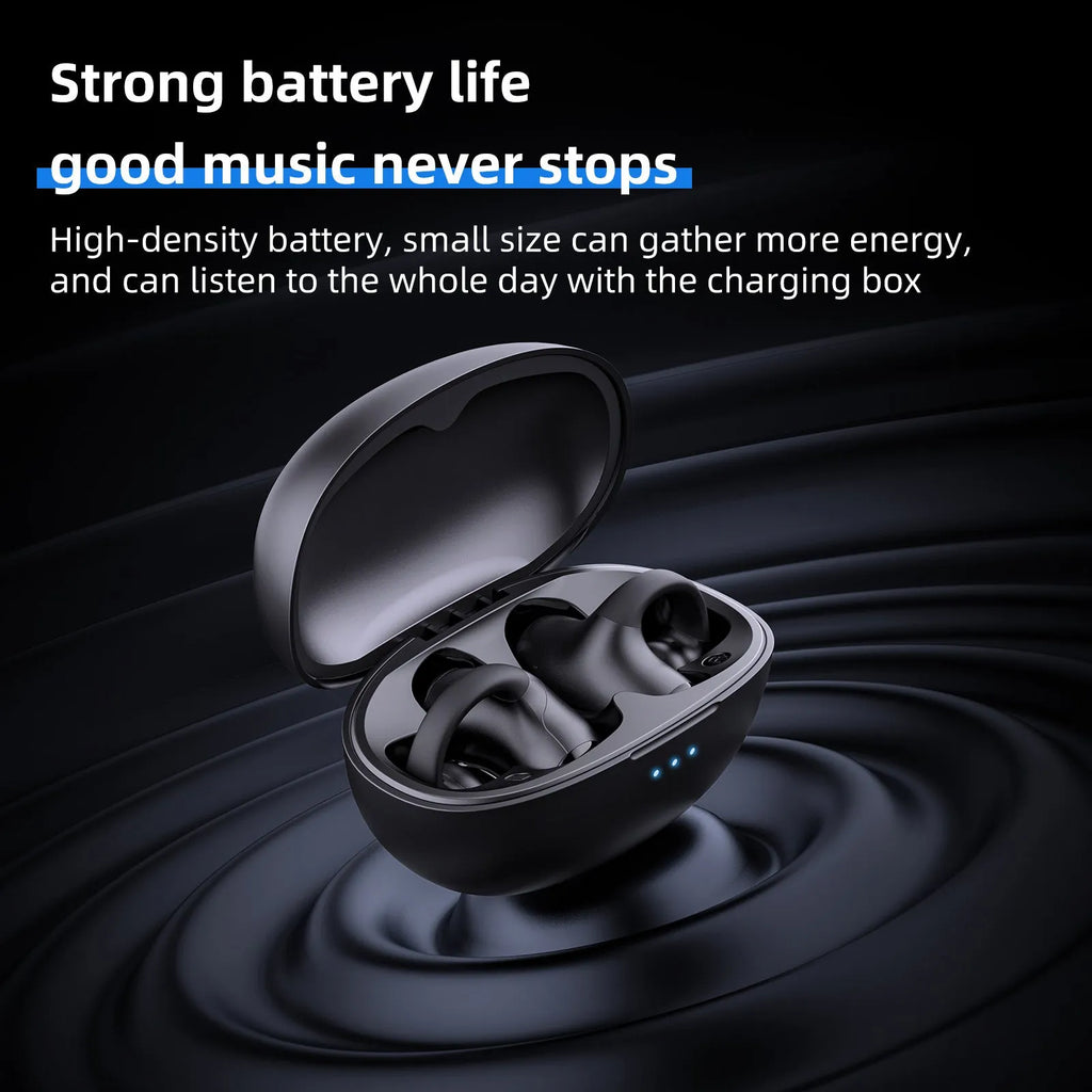 T306 black and white wireless Bluetooth gaming headset with sports ear hook design
