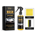 Car wash coating detailer kit with PET bottle, applicator sponge and microfiber cloth