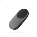 Wireless portable mouse in black with two buttons, standard size for laptop, Bluetooth and 2.4GHz connectivity