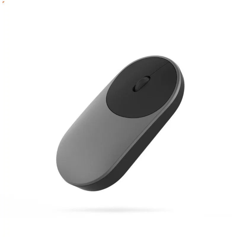 Wireless portable mouse in black with two buttons, standard size for laptop, Bluetooth and 2.4GHz connectivity