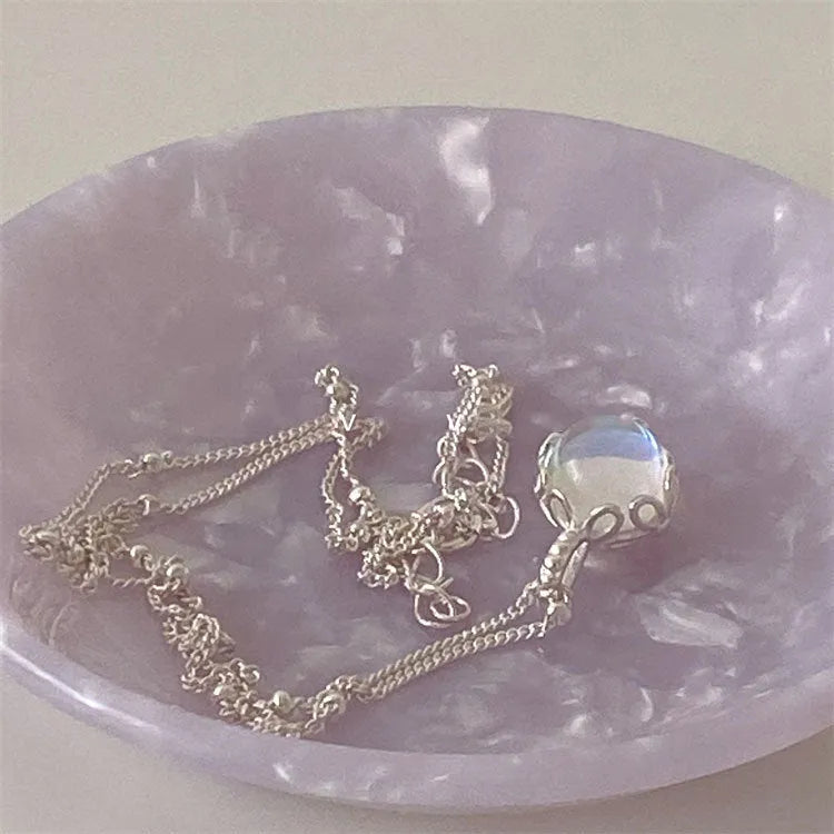 925 silver geometric pendant necklace for women on a curb chain, silver colour.
