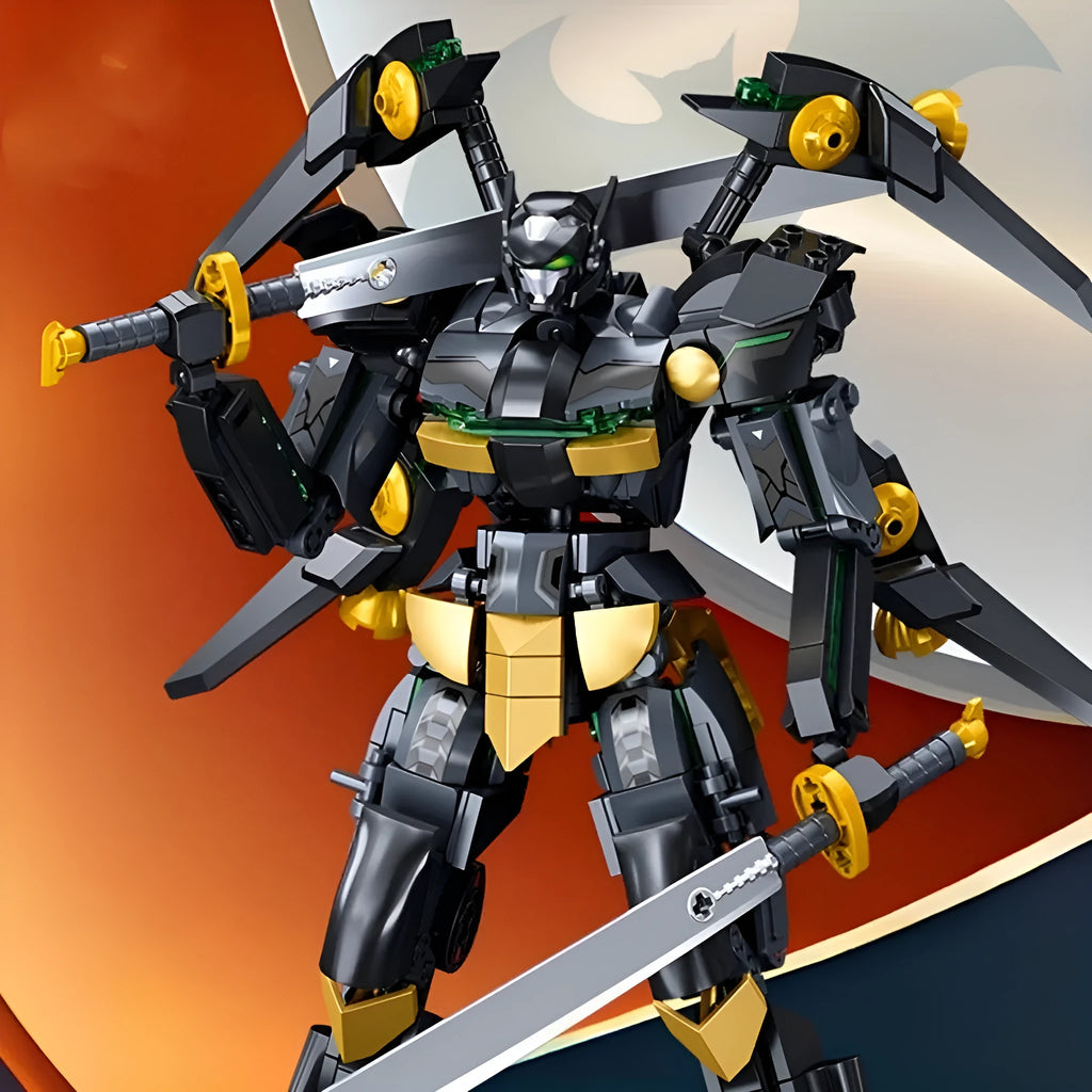 Black bat hero small particle plastic building blocks toy in a colour box for ages 7 to 14