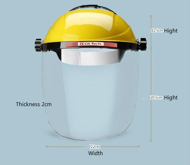Heat-proof oil fume mask in PC material for kitchen splash protection, available in black