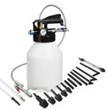 Pneumatic automatic transmission oil changer unit with 220W motor and fluid tank.
