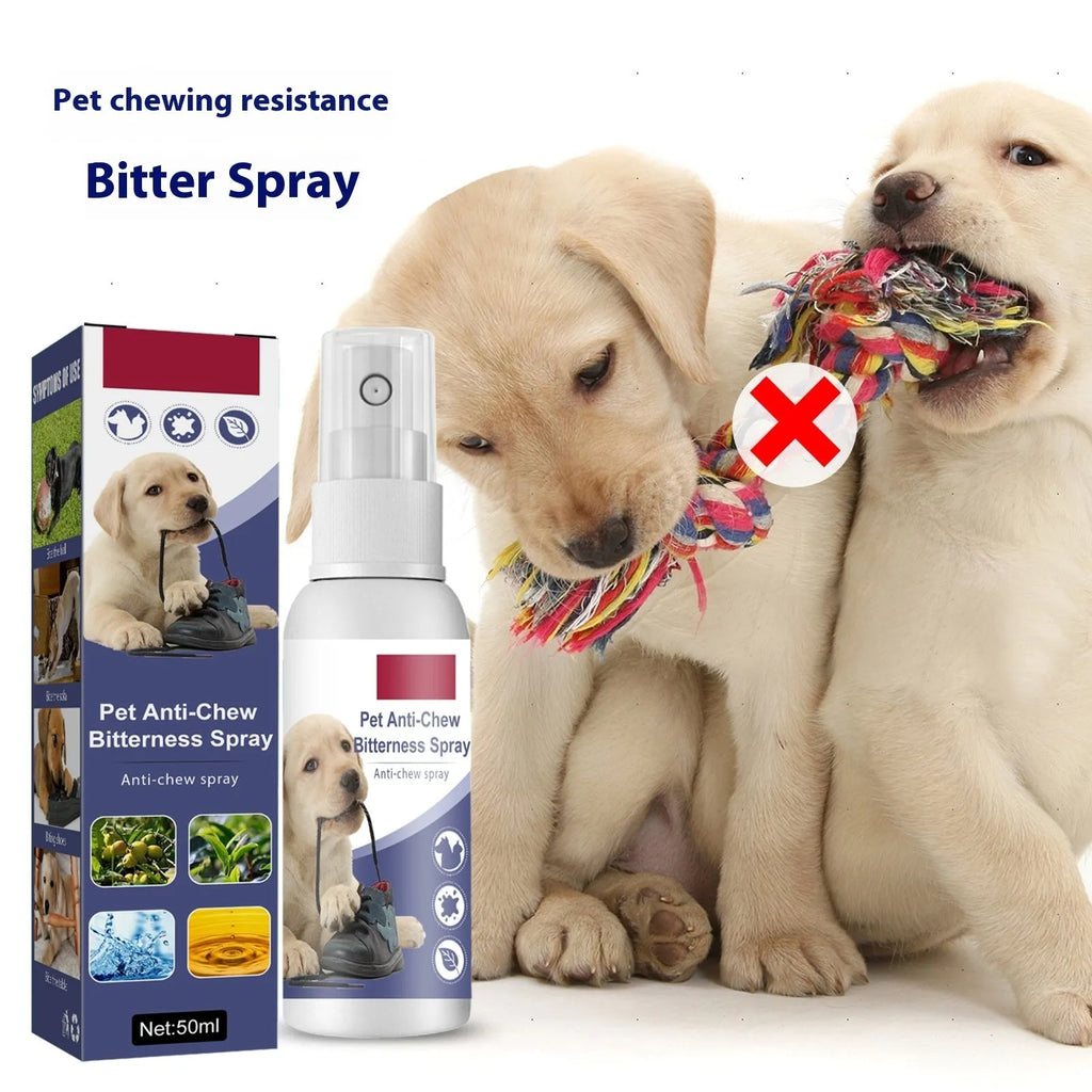 Pet bitter anti-bite spray for dogs scratching sofa indoor long-lasting 50ml boxed