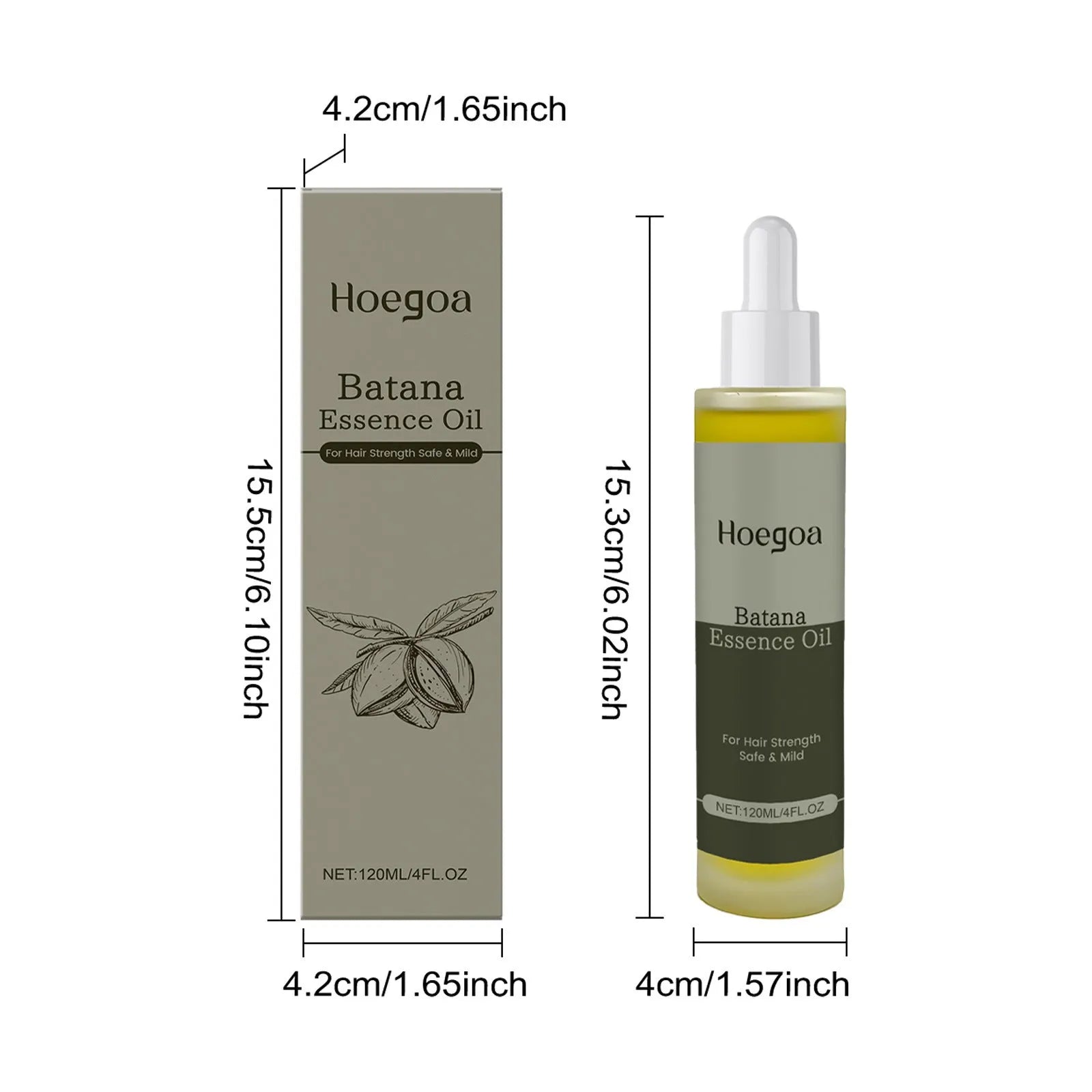 Platthana Secret Hair Essential Oil bottle, 120ml capacity, for daily scalp massage and hair care.