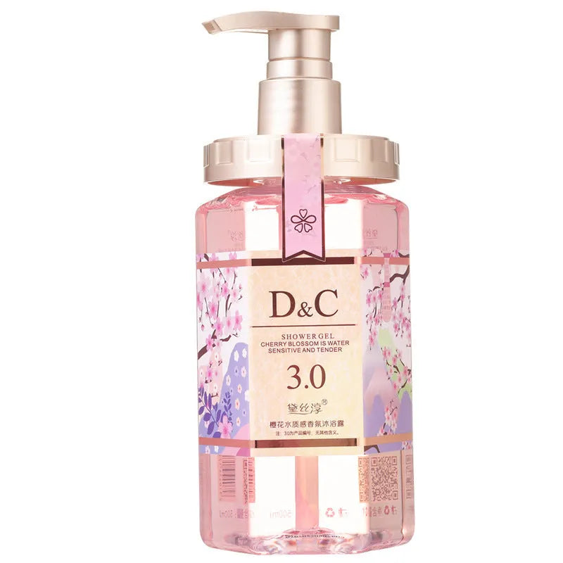 Sakura shampoo conditioner shower gel three-product set with 500ml cherry blossom formulas