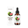 30ml glass bottle of clear Guava Seed Oil serum with dropper.