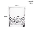 Thick bottom crystal whiskey shot glass in a selected colour style, showing heavy base.