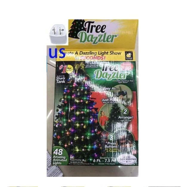 64 LED Dazzler Shower Tree Light Show of Christmas Tree with 1.8m height and IP44 rating