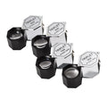 Handheld portable magnifying glass with metal optical glass lens for jewellery and coin inspection