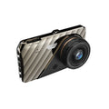 4 inch front and rear dual lens car dash cam with touch screen display