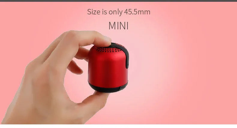 Hieha XQ11 cylindrical metal wireless Bluetooth speaker in various colours on a surface
