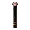 Cat paw mini folding scissors in four colours: black, blue, pink, and white on a white background.