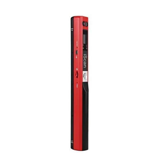 iScan portable handheld A4 document scanner in black with USB cable and protective bag