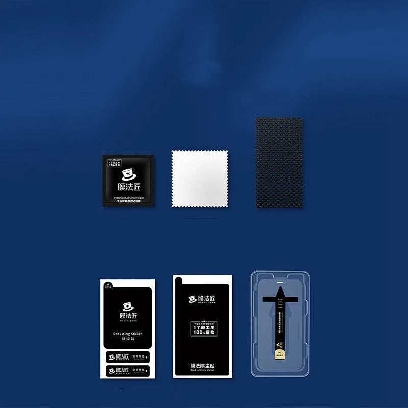 Anti-peep tempered glass screen protector for iPhone with privacy filter and anti-blue light