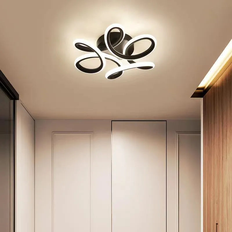 Creative butterfly shape LED corridor ceiling light with silicone shade