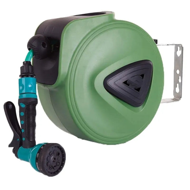 Automatic retractable hose reel with 10m PVC pipe for car wash and garden watering