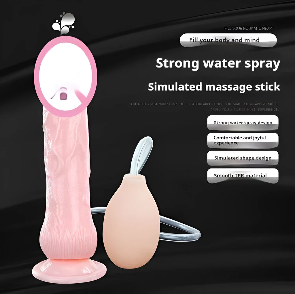 Flesh-colour suction cup dildo adult toy measuring 200mm long