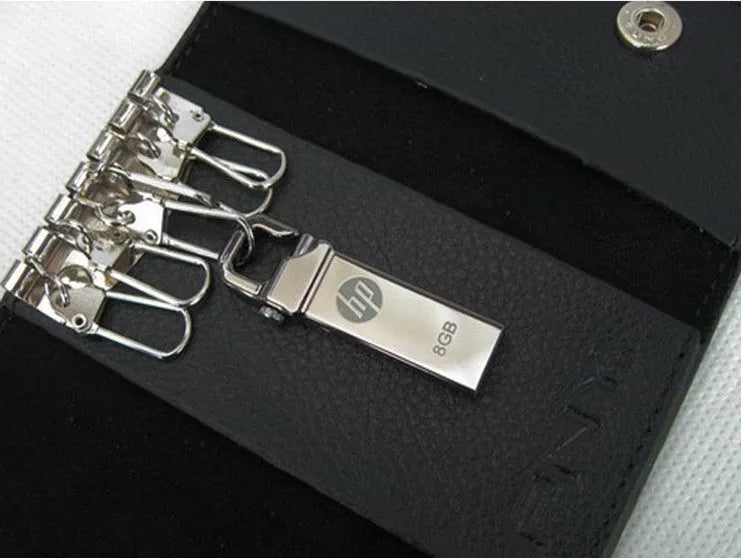 Metal business USB flash drive with custom corporate logo, 48.6mm x 15.8mm x 5.0mm, 11.5g, available in 4GB to 64GB