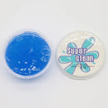 Non-toxic reusable cleaning gel slime for keyboards and car interior dust removal in blue colour
