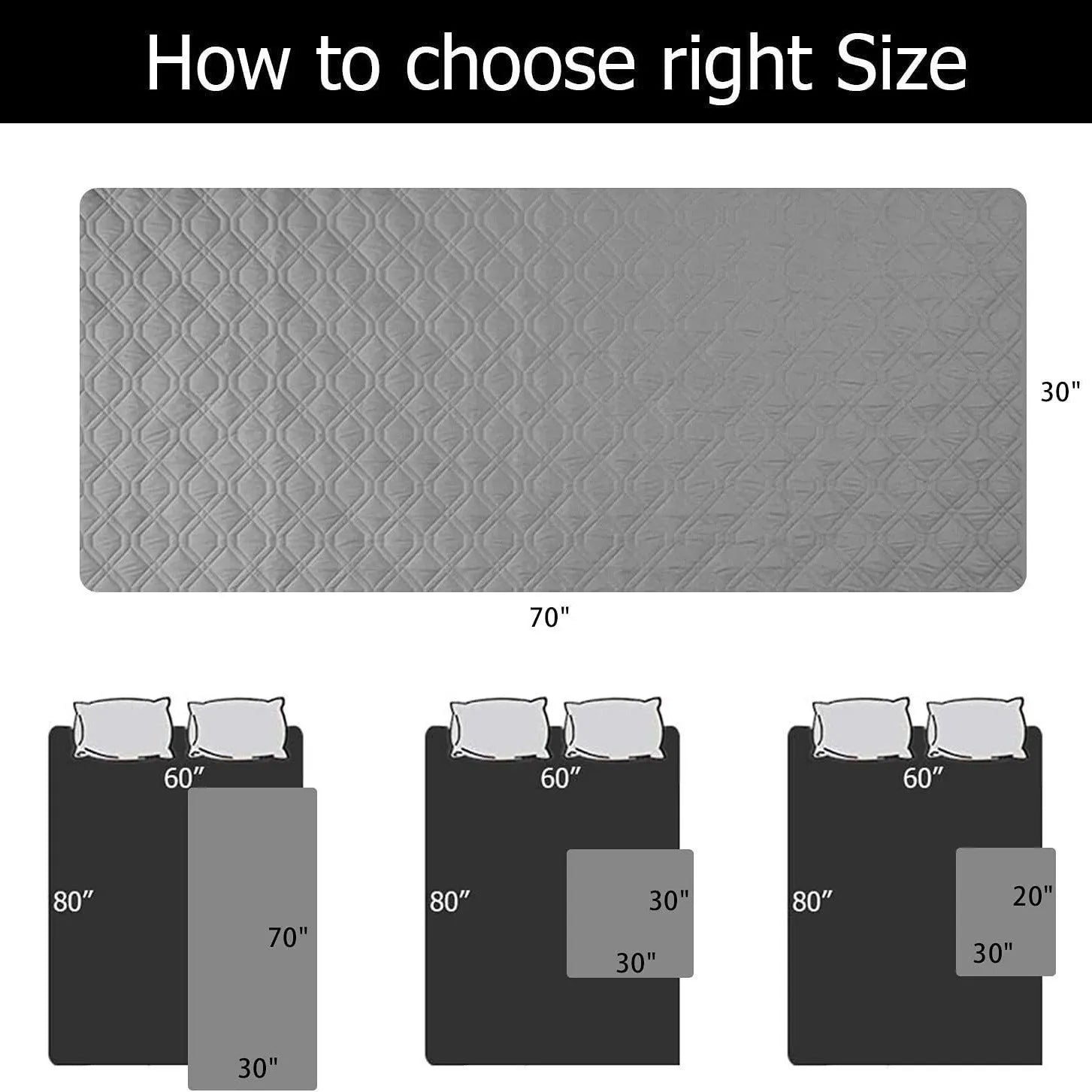Reversible waterproof dog blanket laid on a sofa, showing two colour options.