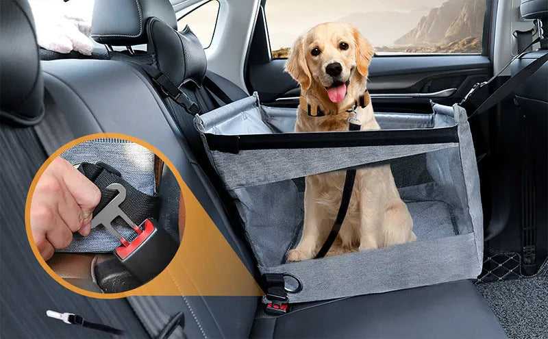 Oxford cloth foldable dog crate with dimensions 49cm x 49cm x 38cm in black colour